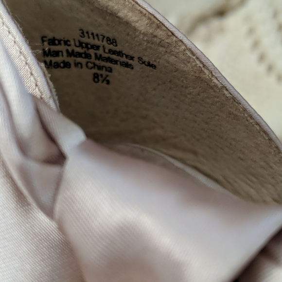 LuLu Townsend high heels satin gold champagne 8.5 - Picture 7 of 11